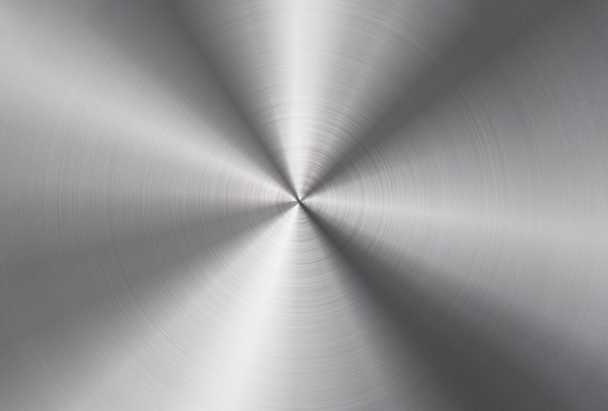 A stainless steel pet bowl