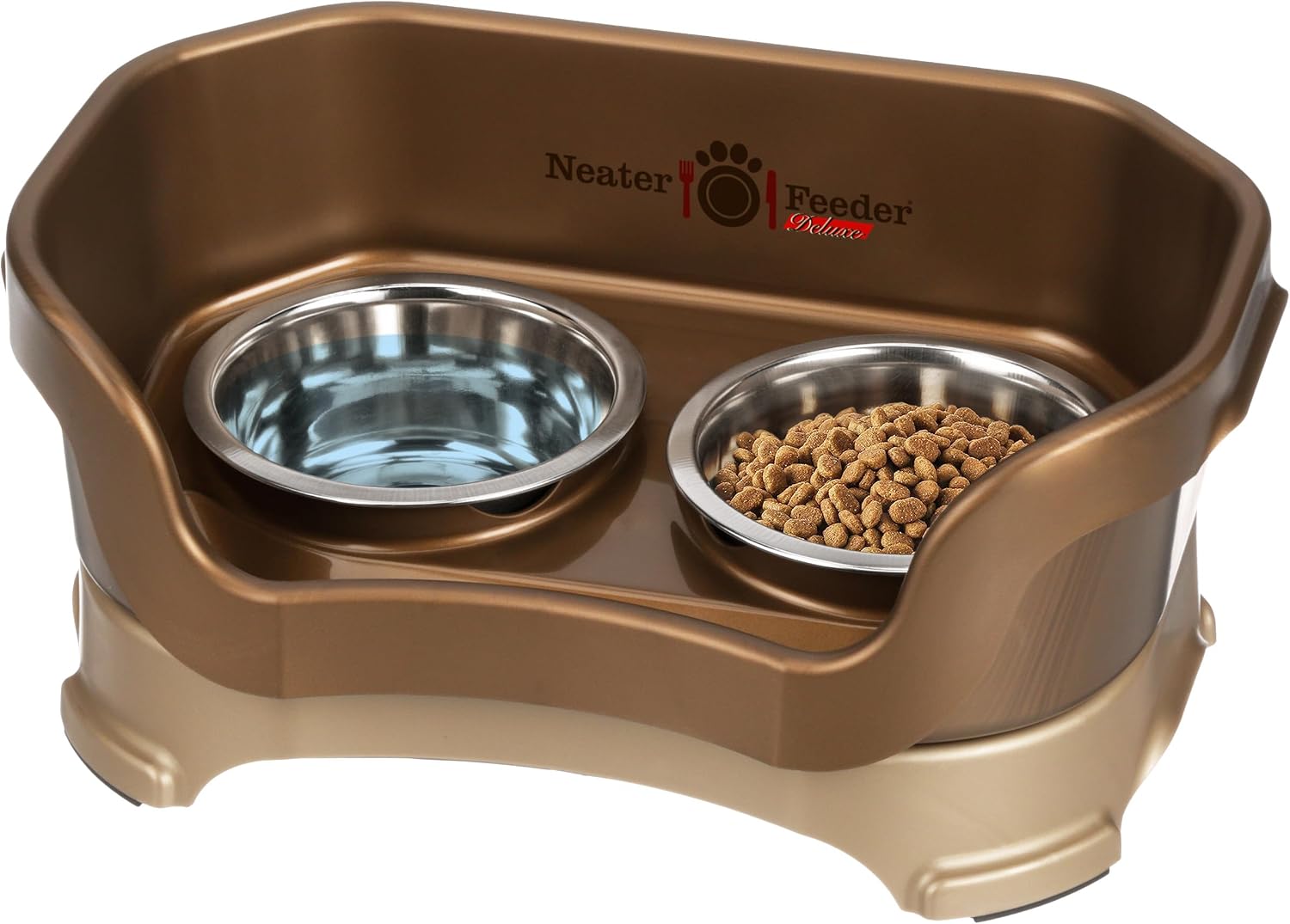 Neater Pet Brands Neater Feeder Deluxe Mess Proof Cat Bowls Elevated, No Spill Raised Bowls