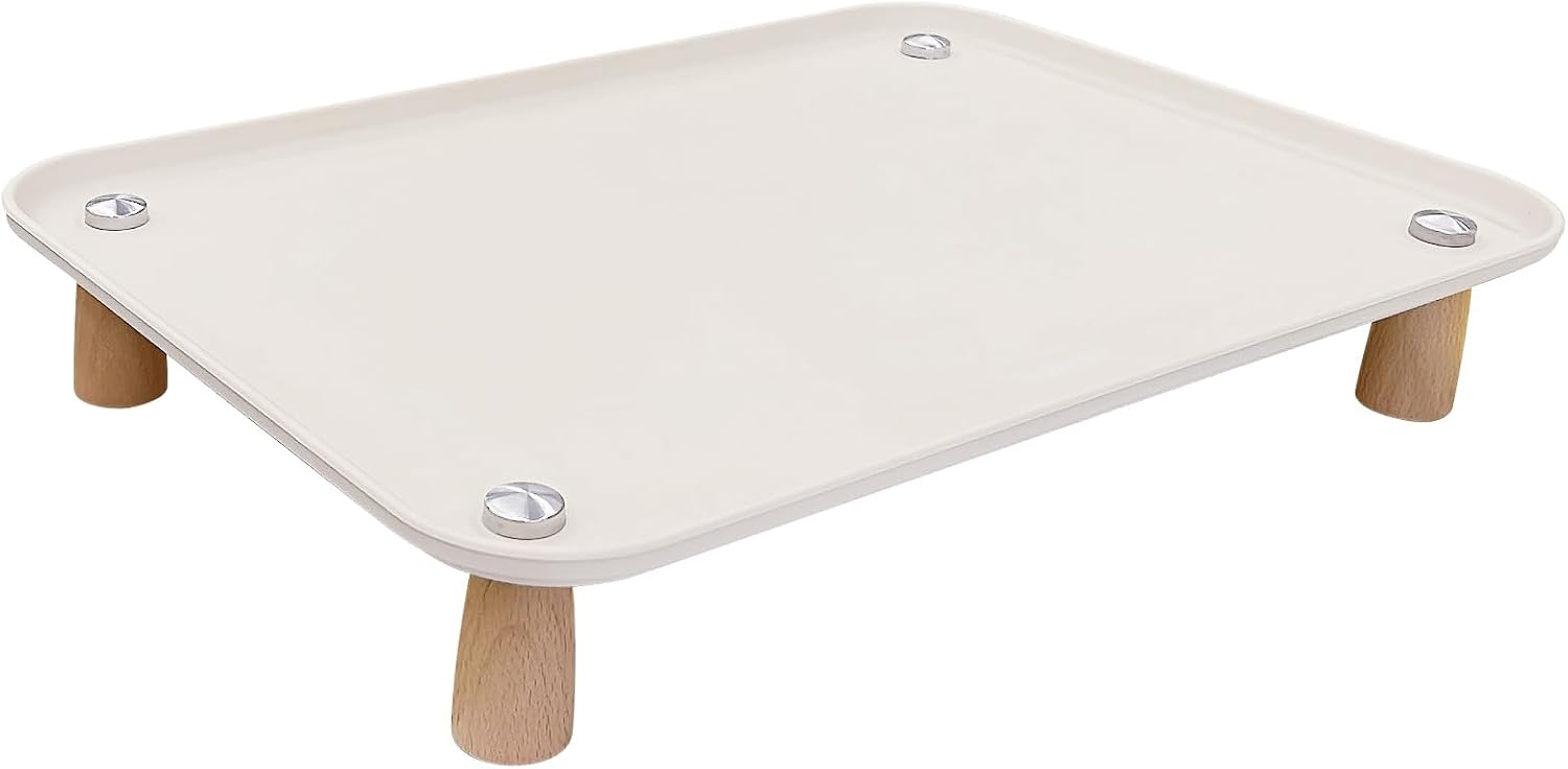 PEIYATA Large Elevated Cat & Dog Bowl Stand, 3 inch Height Raised Feeder